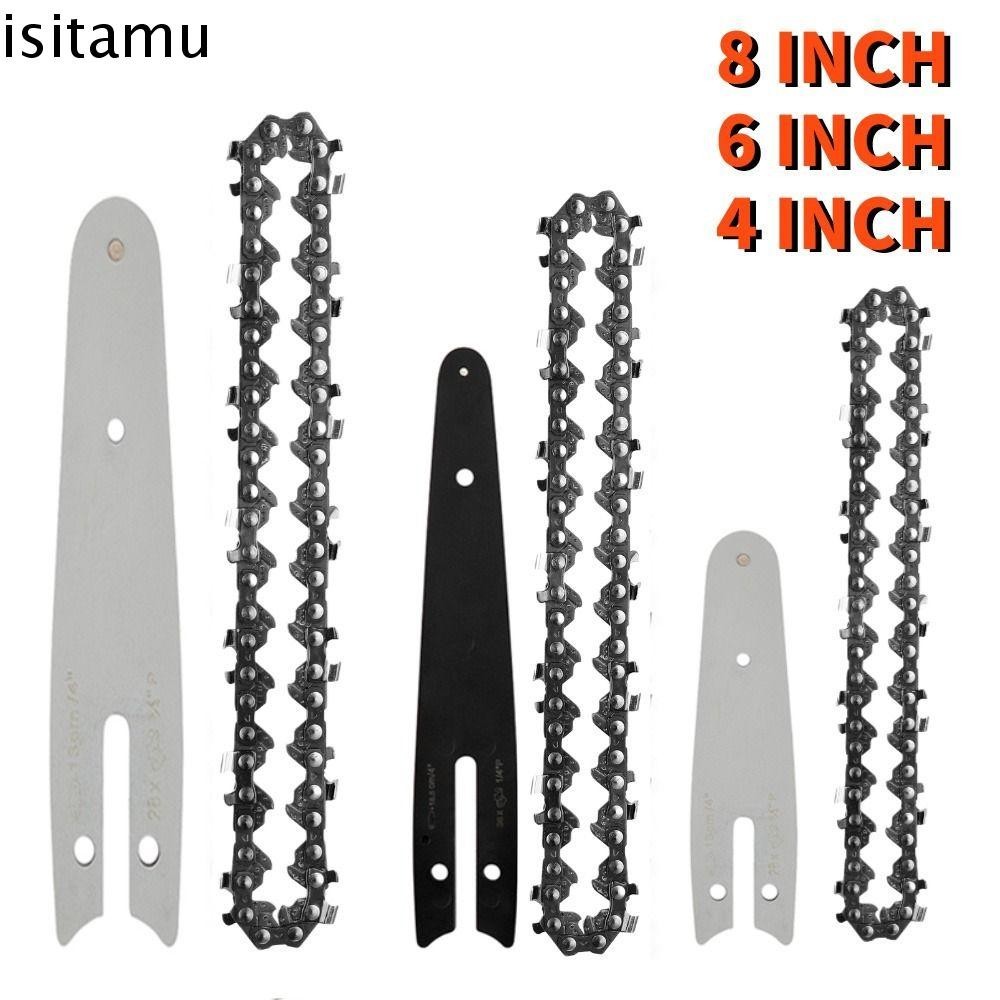 Isitaft เลื่อยไฟฟ้าอุปกรณ์เสริม 4 6 8 นิ้วเลื่อยไฟฟ้าคู่มือลูกโซ่บาร์เครื่องมือไฟฟ้าอุปกรณ์เสริมใบเลื่อยลูกโซ่
