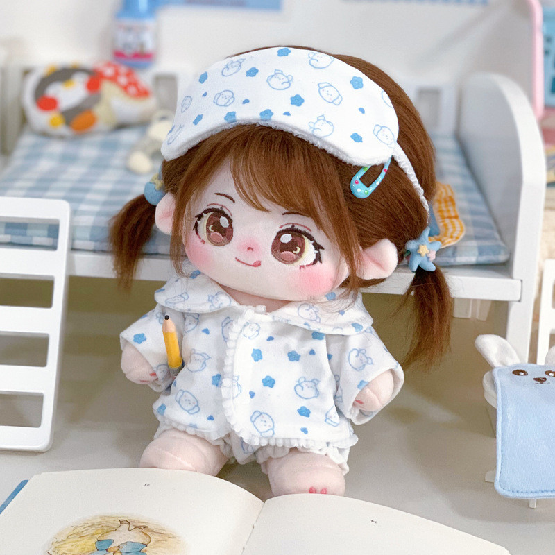 Popmart Wholesale Spot Cotton Doll Dress Up Dress Pyjamas Cute Princess Pyjamas Skirt Set 20cm