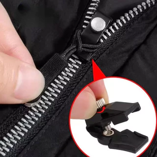 10ชิ้นซิปทันทีดึง-ซิปสไลด์ดึงล็อค-เครื่องมือเย็บผ้าdiy-สําหรับแจ็คเก็ต,กระเป๋าเดินทางกระเป๋า-ที่ถอดออกได้,เปลี่ยน,ปฏิบัติ-โลหะซิปหัวชุดซ่อม