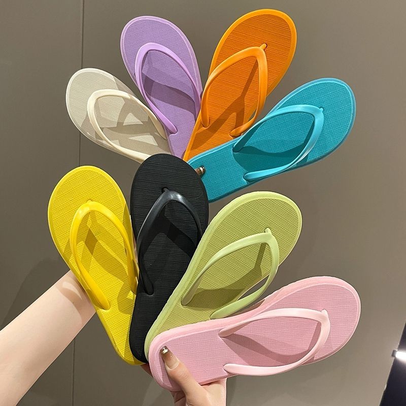 ♥รองเท้าแตะหูคีบ♥ Flip-Flops ผู้หญิงฤดูร้อน Flip-Flops รองเท้าแตะชายหาดริมทะเลรองเท้าแตะผู้หญิง High-End Anti @