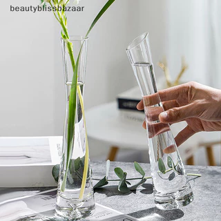 [Beauty] แจกันดอกไม้ แบบแก้วใส ขนาดเล็ก สําหรับตกแต่งบ้าน โต๊ะ งานแต่งงาน