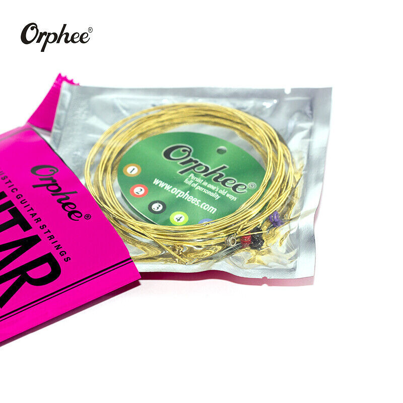 Orphee TX640 สายกีต้าร์โปร่งปานกลาง 6 ชิ้น/เซ็ตสายพื้นบ้าน Universal