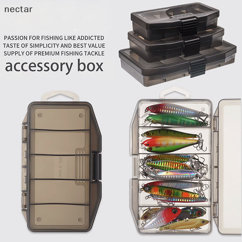 Tar 1 PC Fishing Tackle กล่องอุปกรณ์ตกปลาแบบพกพาเครื่องมือกล่องเก็บปลา Hook Lure กล่องเหยื่อปลอมปลาคาร์พตกปลา Tackle สินค้า N