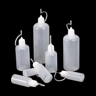 ขวดกาวPEพร้อมเข็ม 5-120ml งานDIYงานฝีมือ ภาชนะเก็บเม็ดสี-กาว แข็งแรงทนทาน
