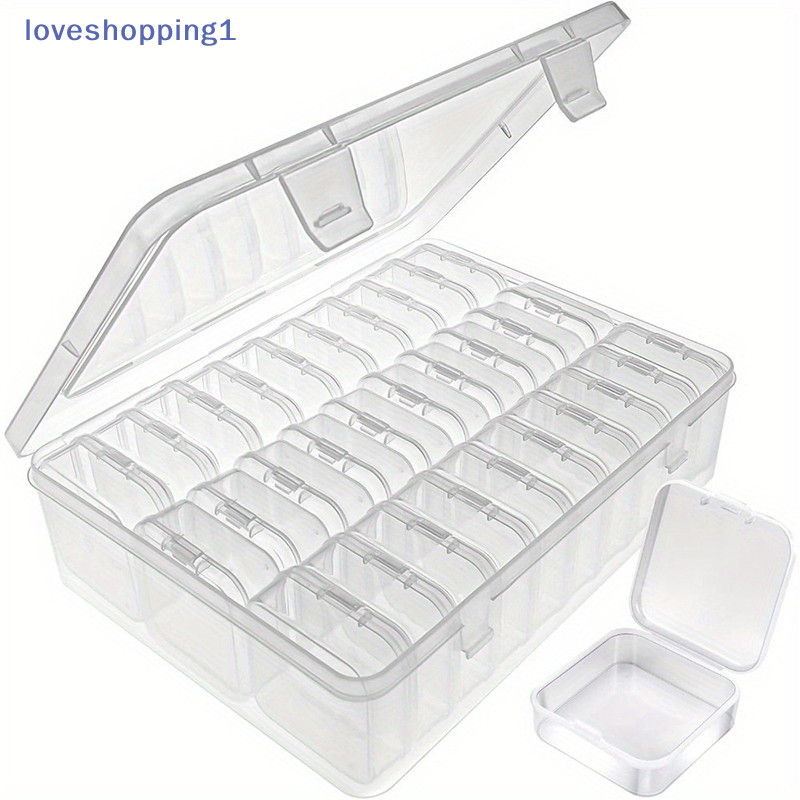 Loveshopping DIY Diamond Paing เย็บปักถักร้อยกล่องเก็บ,เครื่องประดับเล็บ Rhinestone โมเสคคอนเทนเนอร์,al กล่องเก็บ TH