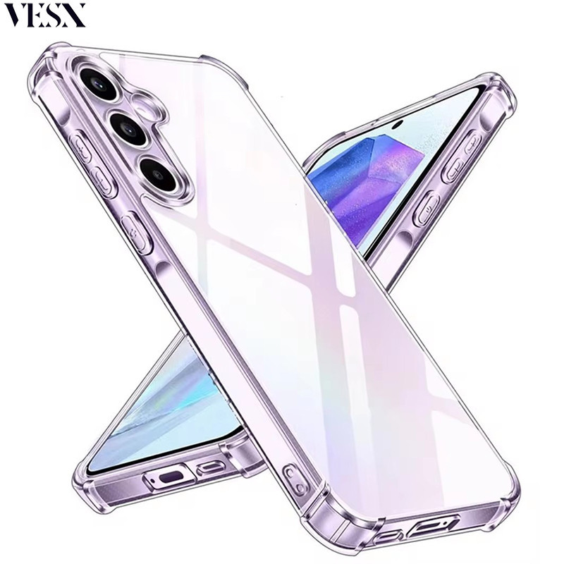 เคสใสกันกระแทกสำหรับ Samsung Galaxy A16 A06 A55 A54 A53 A52 A52s A35 A34 A33 A32 A25 A24 A23 A22 A15 A14 A13 A12 A05 A05s A04 A04s A03 A03s 4G 5G 2025