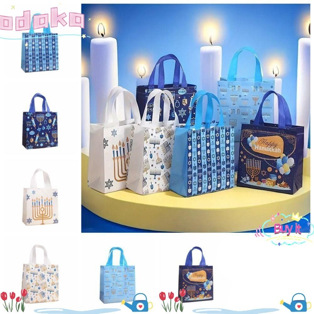 Odaka Tote Bag กระเป๋าถือปาร์ตี้ไม่ทอ กระเป๋าช้อปปิ้งอุปกรณ์วันหยุดความจุขนาดใหญ่ที่ทนทาน