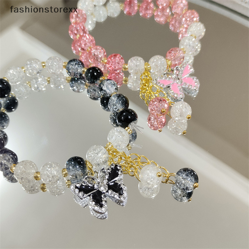 [ADP]แฟชั่นประณีตสร้อยคอจี้เงาสําหรับผู้หญิงสาวอ่อนหวานลูกปัดสร้อยข้อมือเครื่องประดับอุปกรณ์เสริม vv