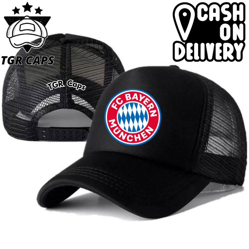 Tgr Caps BAYERN MUNCHEN Trucker Hat - BAYERN MUNCHEN Logo Distro Hat - BAYERN MUNCHEN Premium Hat - 