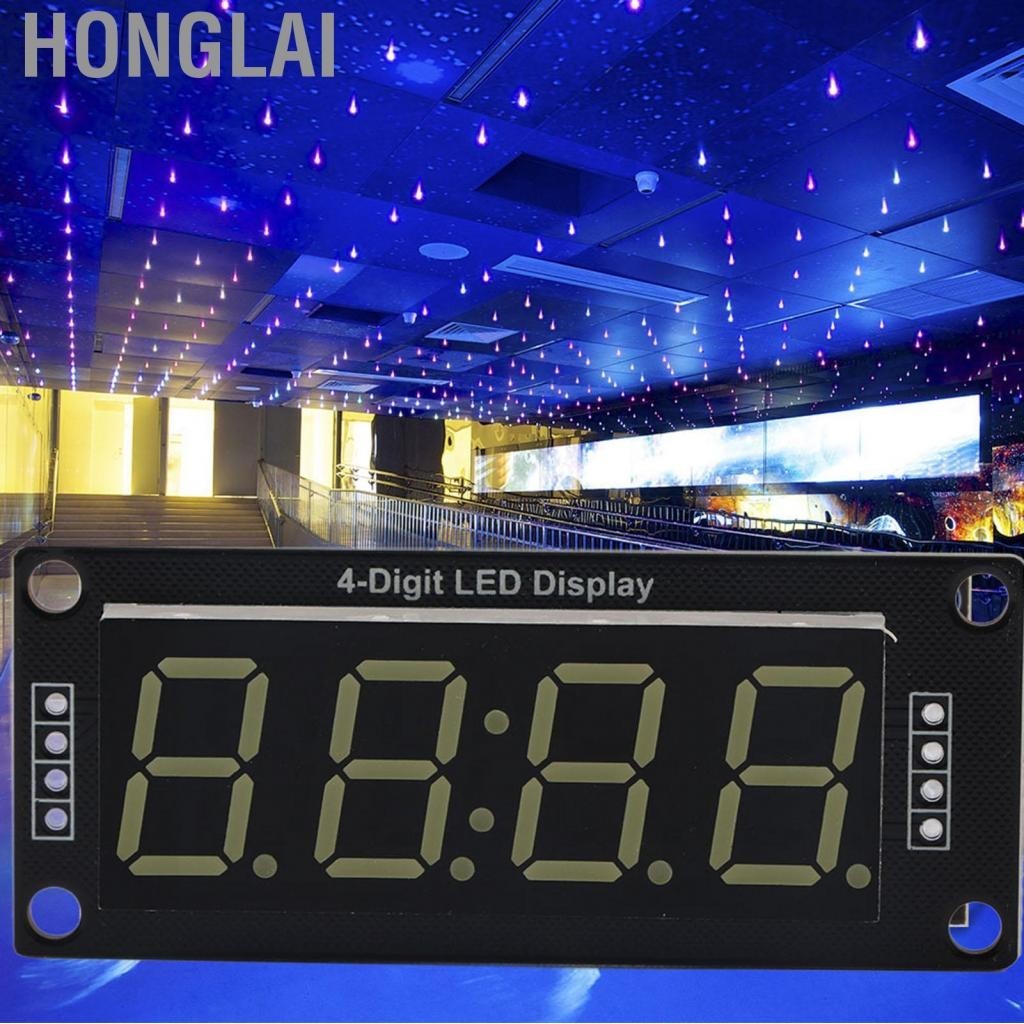 Honglai Hyuduo 4-Digit 7-Segment LED Display Tube Module สีขาวเหมาะสำหรับ