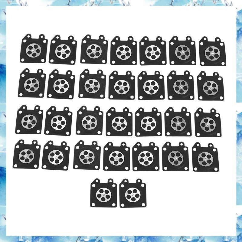 [ ] 30ชิ้นชิ้นส่วนคาร์บูเรเตอร์คลั่งคาร์บูเรเตอร์แผ่นเมมเบรนสําหรับเลื่อยยนต์คาร์บูเรเตอร์2500/3800/4500/5200/5800อุปกรณ์เสริม