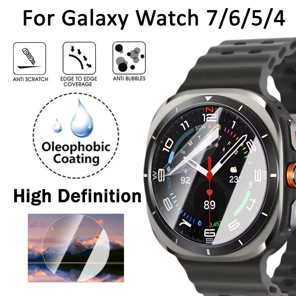 1 แพ็ค Soft TPU ปกป้องหน้าจอสําหรับ Samsung Galaxy Watch 7/6/5/4/3 Series Hydrogel ฟิล์ม HD Clear An