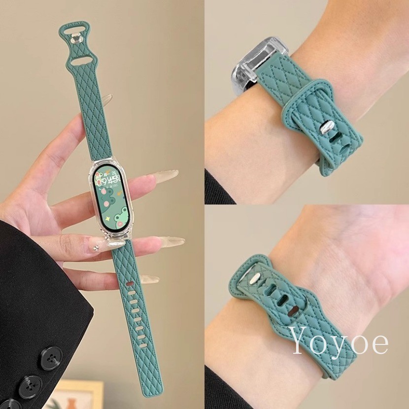 แฟชั่นสายนาฬิกาซิลิโคนสําหรับ เสี่ยวหมี่ ไมล์ วงดนตรี 10 9 8 7 เอ็นเอฟซี สร้อยข้อมือสายรัดข้อมือกีฬา ไมล์band 5 6 4 3 อุปกรณ์เสริม - รูปที่ 4