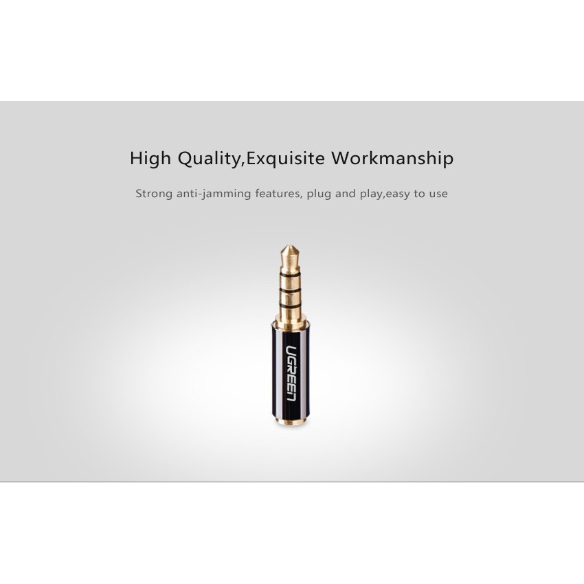 UGREEN รุ่น 20502 หัวแปลง AUX 3.5mm to 2.5mm Male to Female Stereo Studio Adapter Connector