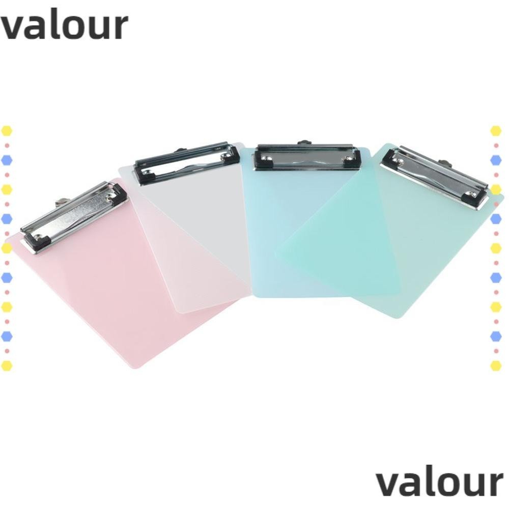 Valour คลิปบอร์ดพลาสติก ขนาดเล็ก A6 หลากสีสัน