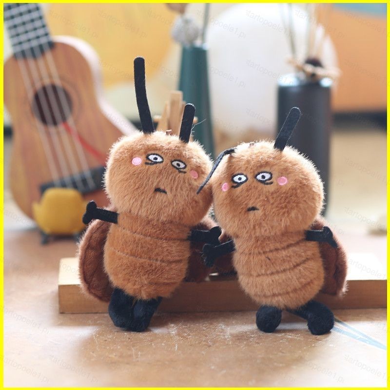 บีเอ็กซ์ น่ารักจําลองสัตว์แมลงสาบตุ๊กตาจี้ของขวัญสําหรับแฟน กระเป๋าเป้สะพายหลัง เสน่ห์ พวงกุญแจ ตุ๊กตาของเล่น