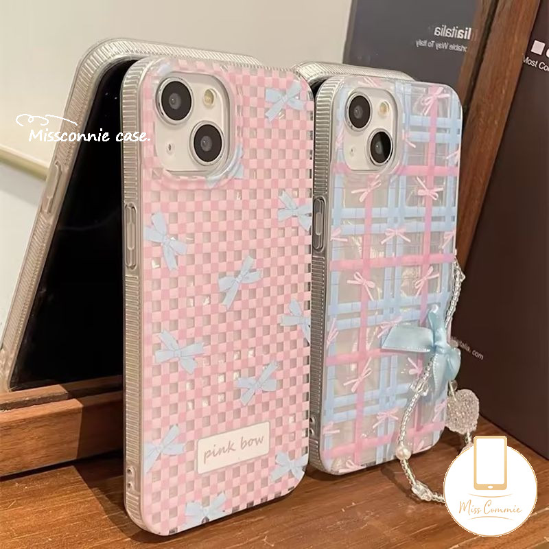 SAMSUNG สําหรับsamsung A15 A24 A12 A51 A31 A10s A35 A23 A04s A04 A04E A05s A13 A53 A54 A03s A14 A05 A25 A22 A11 A32 A30s A21s A30s A32 A21sฝาครอบสีชมพูBowknot