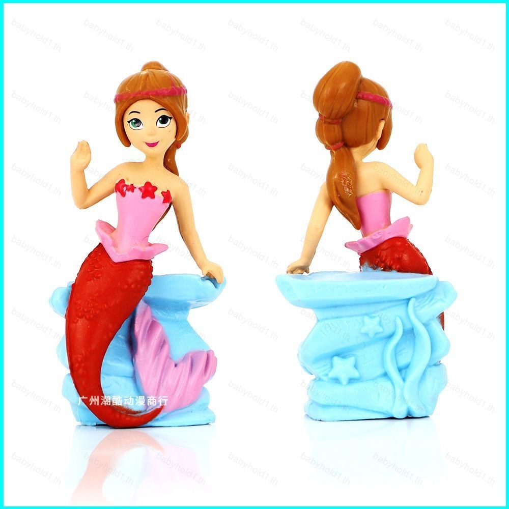 Rt 5 ชิ้น Mermaid Action Figure Sofia the First Mermaid เจ้าหญิงตุ๊กตาของเล่นสําหรับของขวัญเด็กคอลเล