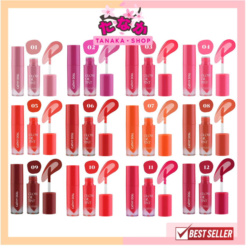 แท้/ถูกที่สุด/ไลฟ์ทุกวัน Cathy Doll โกลว์ออยล์ทินท์ 2.4g เคที่ดอลล์ (1 ชิ้น)