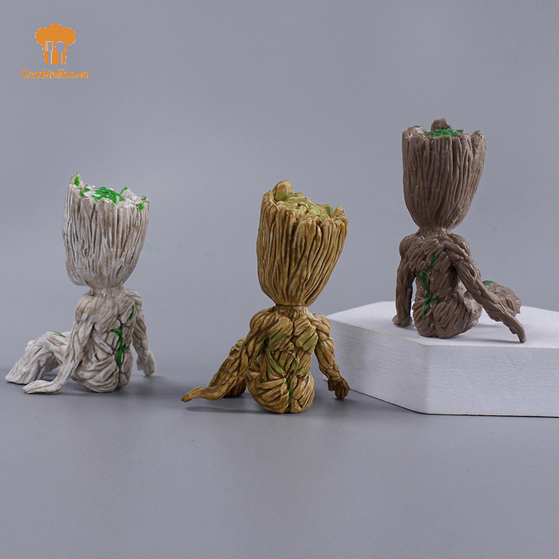 CKFR Tree Man Groot Guardians Of The Galaxy Avengers อะนิเมะ 6 ซม.ของเล่น Action Figure Sitg Groot ข