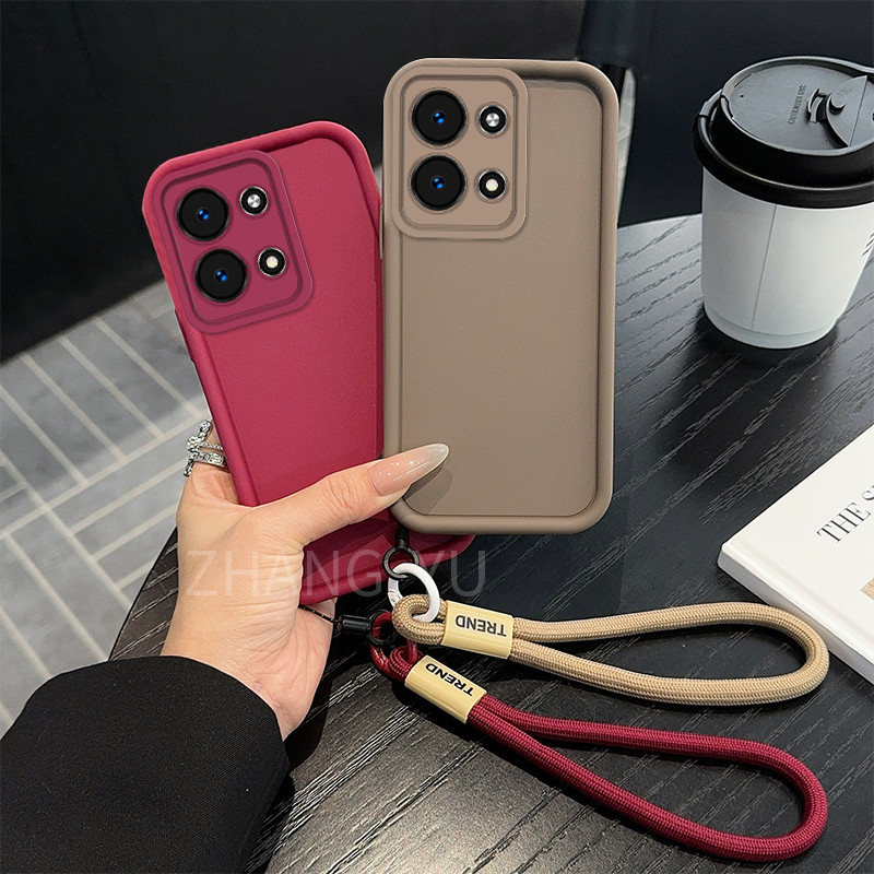 ฟรี Lanyard Case สําหรับ Redmi note 13 Pro 4G 5G เคสโทรศัพท์ยุโรปและอเมริกาฝาครอบใหม่