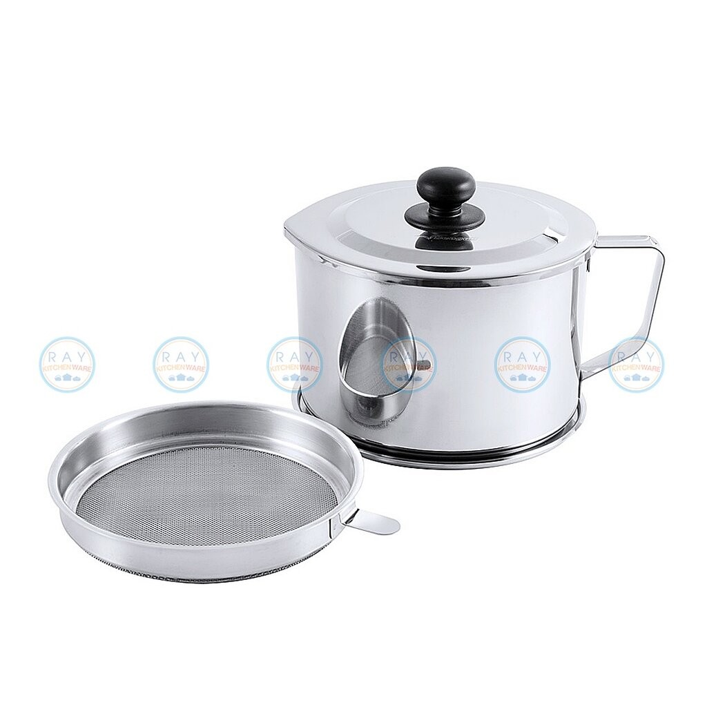 Seagull หม้อกรองน้ำมัน 14 ซม (1ลิตร) พร้อมถาดรอง 100351214 นกนางนวล หม้อใส่น้ำมัน หม้อน้ำมัน ที่เทน้ำมันใช้แล้ว ซีกัล - รูปที่ 4