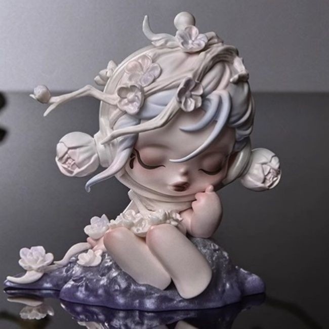 Popmart Tingqian Momei Series Mystery Box popmart SP11 รุ่นสไตล์โบราณอินเทรนด์เล่นรูปอินเทรนด์เล่นของขวัญวันเกิด TTPX