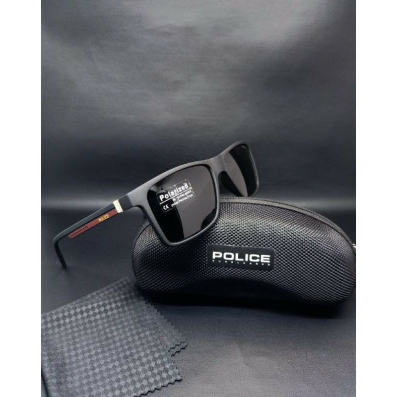 กระจกแฟชั่นล่าสุด!!! POLICE POLARIZED GLASSES สําหรับผู้ชาย P24 – P1216/ANTI-GLARE ครบชุด ราคา ถูกที่สุด ดีลบีเคเค แกลเลอรีภาพที่ 8