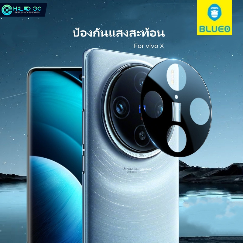 Blueo ตัวป้องกันเลนส์กล้องสําหรับ VIVO X300/X200/ X Fold 6 ตัวป้องกันหน้าจอกล้องป้องกันแสงสะท้อน ultra clear VIVO X300 Pro เลนส์กล้องหน้าจอ X Fold 6 ฟิล์มเลนส์