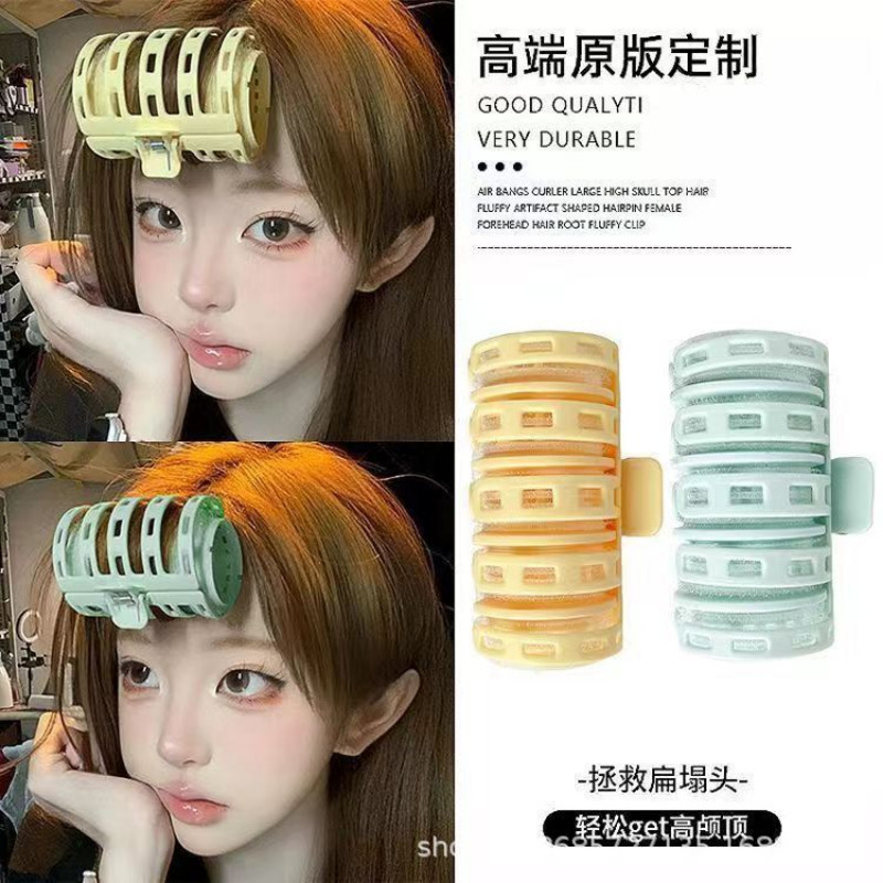 ขี้เกียจปุยอากาศเรียบม้วนกาวในตัวใหม่กิ๊บของผู้หญิงขนาดใหญ่ทรงผมคงที่หัวเข็มขัดด้านในรากผมคลิปพิเศษ