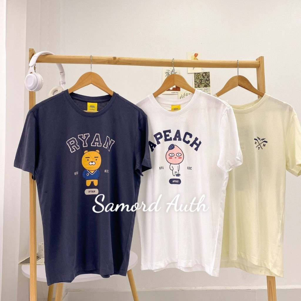 🧸🧸 TOPTEN X KAKAO FRIENDS เสื้อยืดเกาหลีแท้ MSB2TS3003 s-5xl