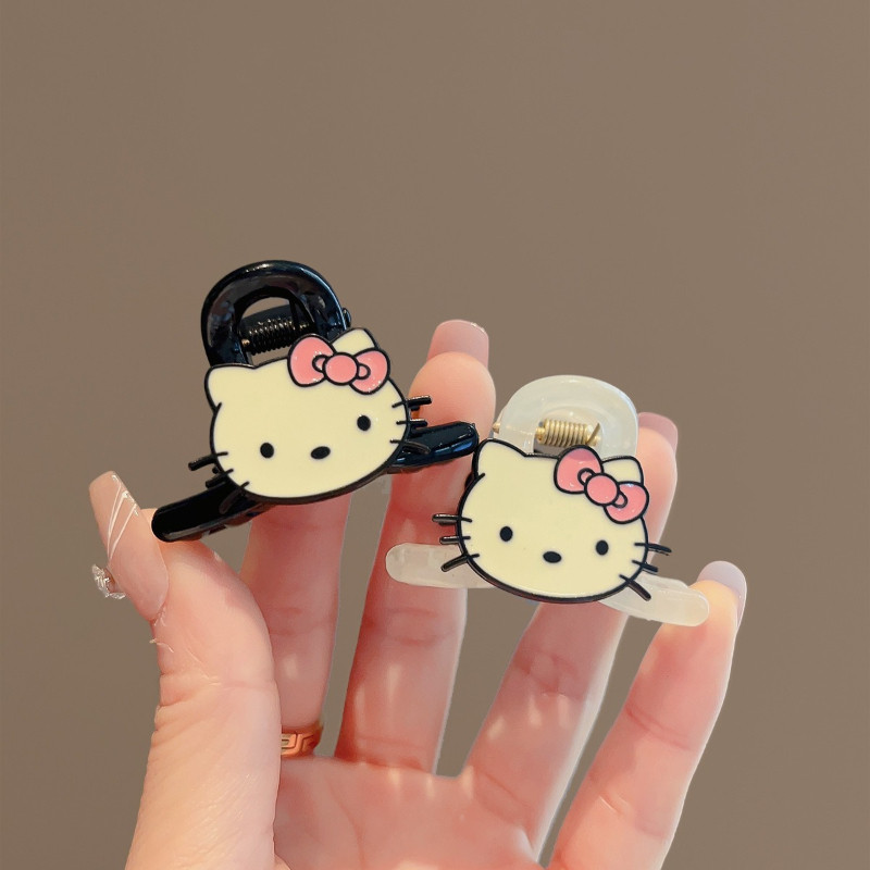 2024 ใหม่ Hello Kitty การ์ตูนกิ๊บขนาดเล็กผู้หญิงหน้าผากด้านข้าง Bangs Mini Claw คลิปน่ารักแฟชั่นอุปกรณ์เสริมผม