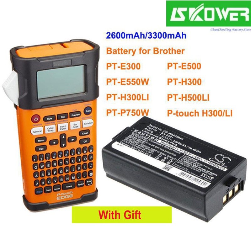 ✿OrangeYu  Battery BA-E001 for Brother PT-E300, PT-E500, PT-E550W, PT-H300, PT-H500LI,PT-P750W,P-tou