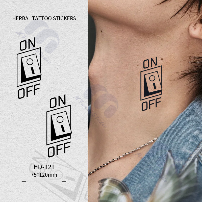 【MF Magic Tattoo】ชั่วคราว Tattoo สติกเกอร์กันน้ํา 15 วัน เปิด/ปิดรอยสักที่สำคัญ สติกเกอร์สักปลอม