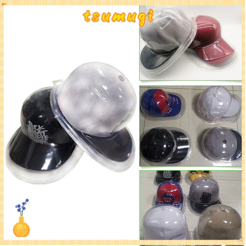 ต้อง หมวกเบสบอลหมวกแสดงกล่องหมวกปีกแบนปกโปร่งใสฝุ่นหมวกกล่องเก็บ