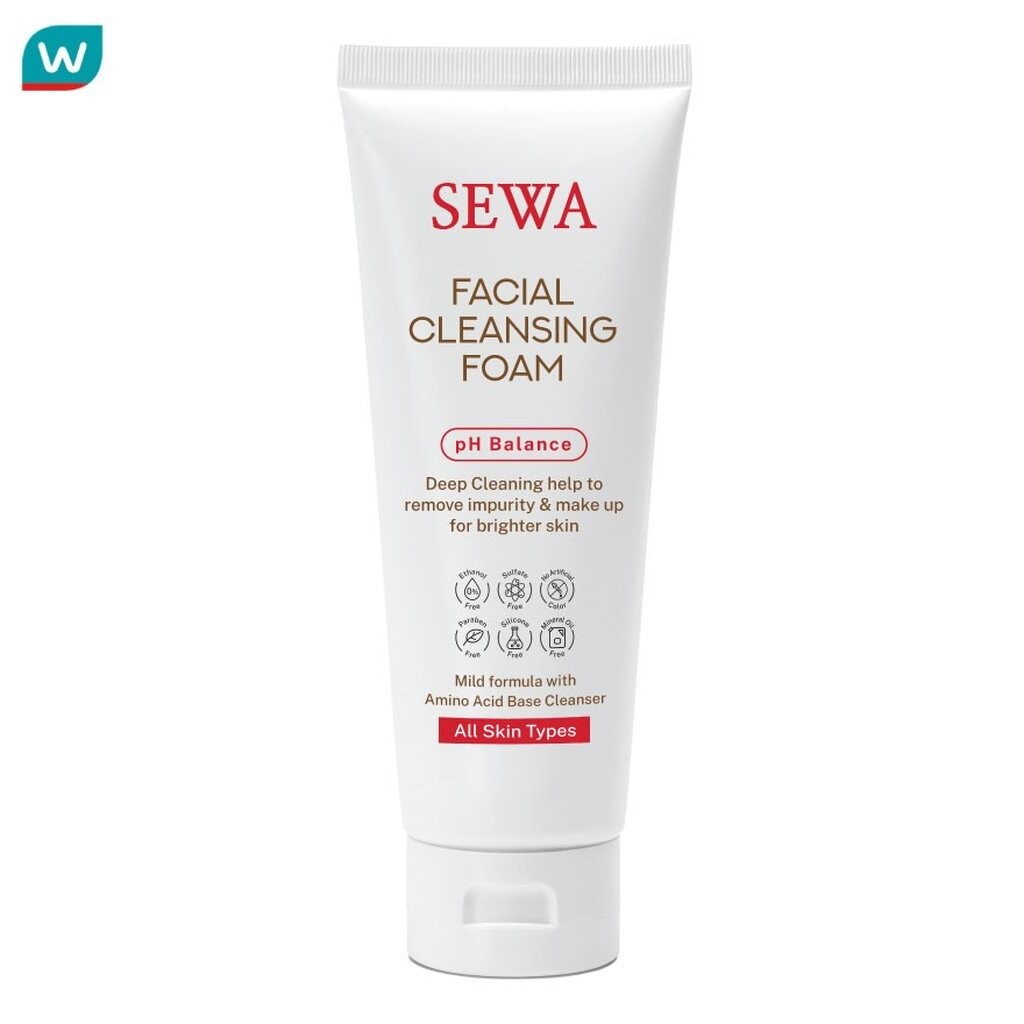 Sewa เซวา เฟเชียล คลีนซิ่ง โฟม 100 กรัม โฟมล้างหน้า