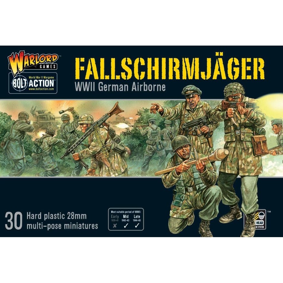 [พร้อมส่ง] WARLORD GAMES : Fallschirmjager (Plastic Box) โมเดลจำลอง