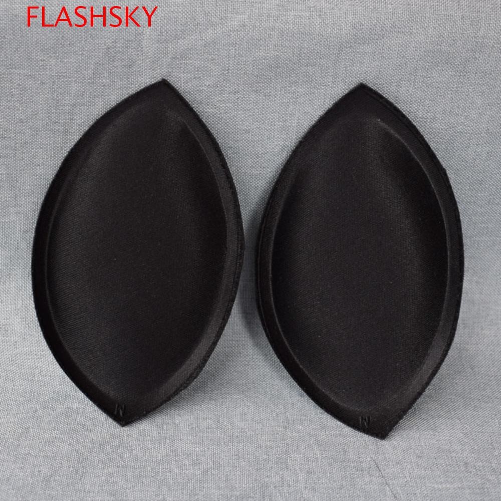 Flashsky รูปแบบแผ่นด้านในใส่สําหรับผู้หญิงระบายอากาศ Push-Up รองรับฟองน้ําหนา Lift Up Bra Pads Insert