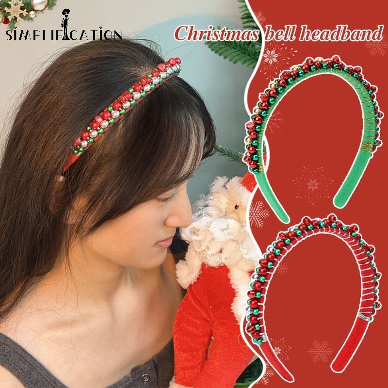 แฟชั่นคริสต์มาส Bell Hairhoop - Bell Beaded Winding คอสเพลย์ Headwear ของขวัญอุปกรณ์เสริม