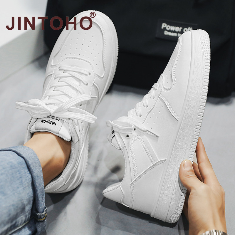 JINTOHO حذاء سكيت رجالي جلد — صورة 4
