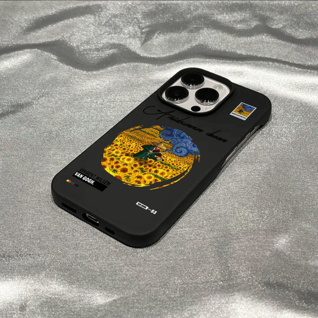 ภาพวาดสีน้ำมันศิลปะ เคสสําหรับ iphone 16 15 Pro Max 11 14 XR 13 12 Pro Max X Xs Max 13 12 11 ครึ่งแพ็คคลาสสิกMatte Softเคสโทรศัพท์