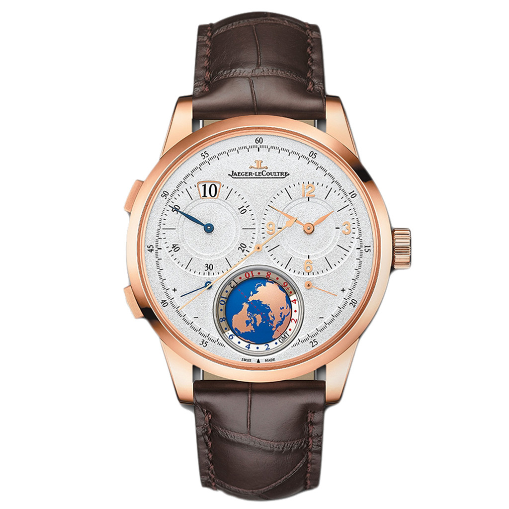 Jaeger-lecoultre Jaeger-LeCoultre Globe 18K Rose Gold Manual Mechanical Watchผู้ชายใหม่6062520