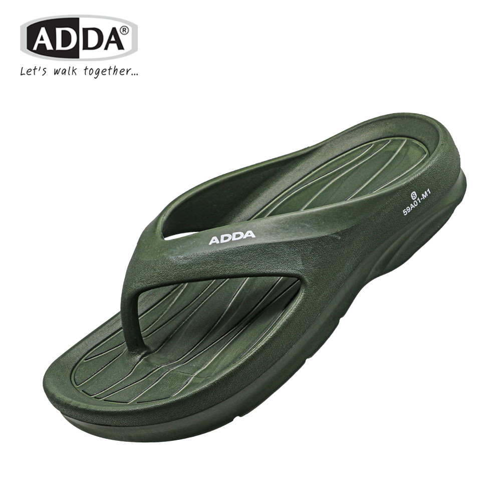 ใหม่ ADDA รองเท้าแตะ รองเท้าลำลอง แบบหนีบ สำหรับผู้ชาย รุ่น 59A01-M1 (ไซส์ 7-10) พร้อมส่งด่วน