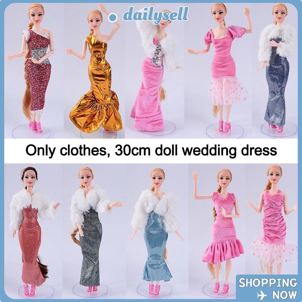 Daily Dress Clothes, Cute Mini Doll Clothes, Fashion DIY Clothes Accessories For 1/6 30cm Dolls