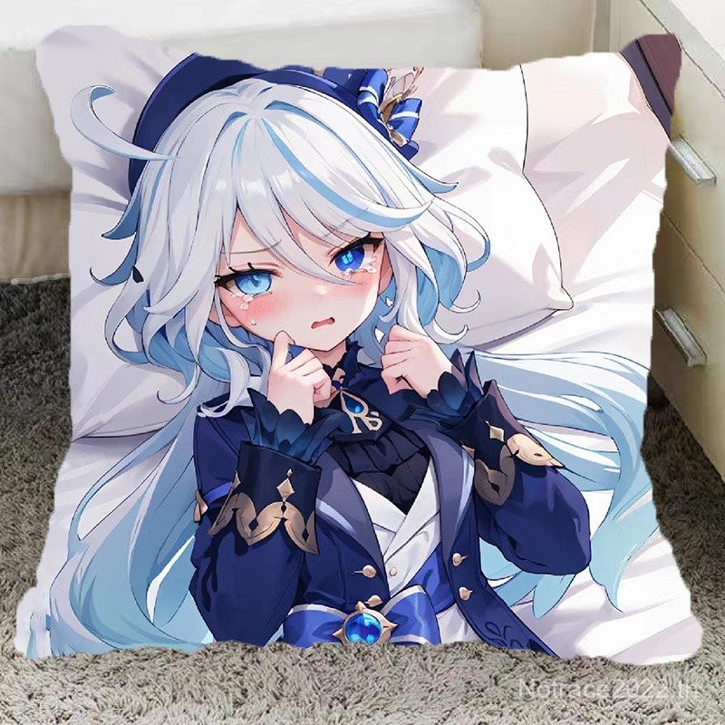 ★Genshin impact★หมอนอุปกรณ์ต่อพ่วงเกม Chibi furina หมอนอนิเมะสองมิติหมอนงีบตอนที่สอง