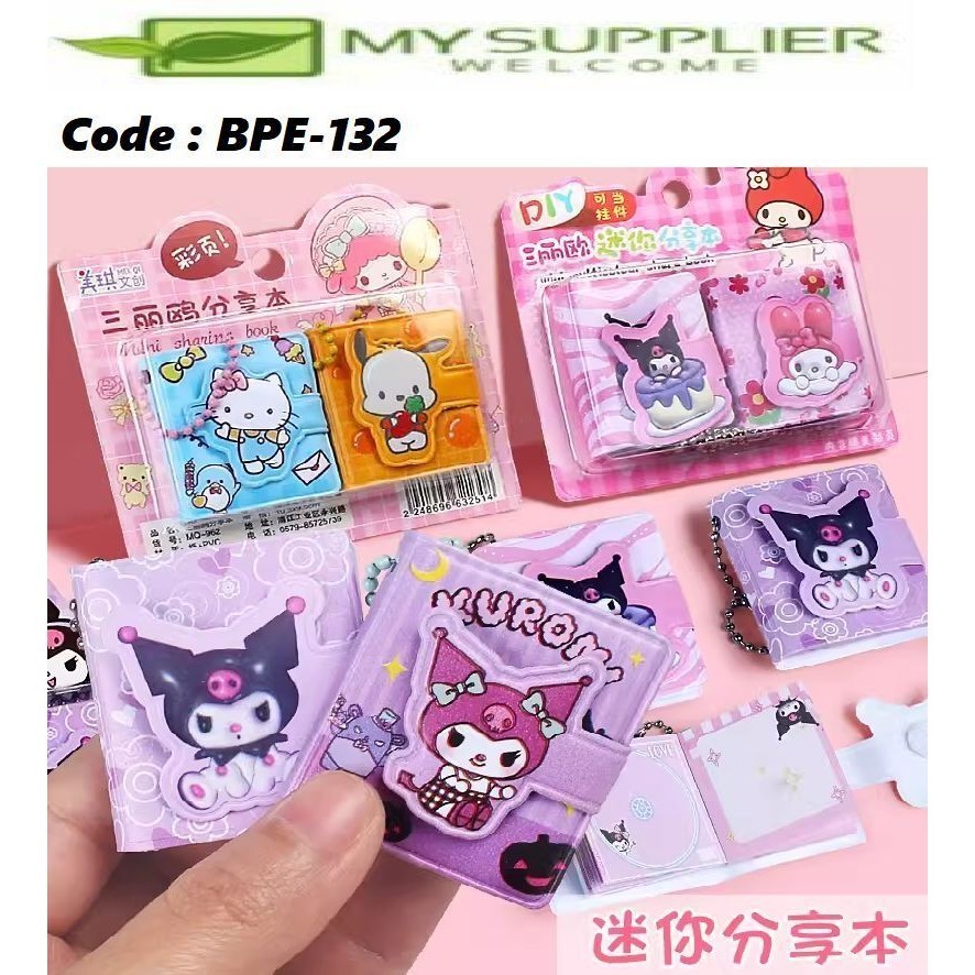 BPE-132 2in1 สมุดจดบันทึกการ์ตูนน่ารัก สมุดจดบันทึก 4ซม