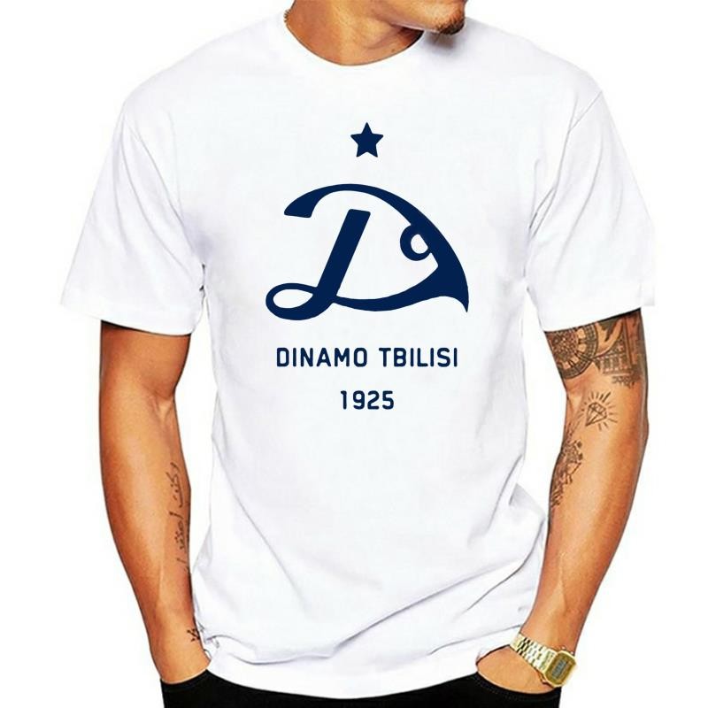 Dinamo TBILISI เสื้อ S-XXXL FOOTBALL DYNAMO CAMISETA FUTBOL SOCCER GEORGIA ฤดูร้อน o คอ tee จัดส่งฟร