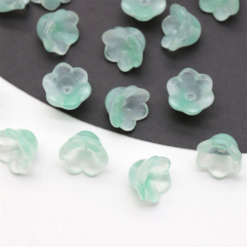 50pcs แก้วสีกล้วยไม้ดอกตูม DIY ปิ่นปักผมโบราณจี้จี้เครื่องประดับขายส่ง ราคา ถูกที่สุด ดีลบีเคเค แกลเลอรีภาพที่ 2