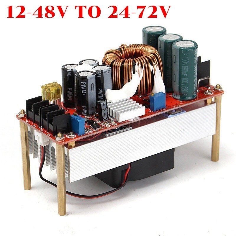 🔥 สเต็ปอัพ วงจรเพิ่ม แรงดันไฟฟ้า 400W/1200W 15A/20A DC-DC Boost Converter แปลงไฟจาก 8.5-50V เป็น 10-60V (Step Up) - รูปที่ 4