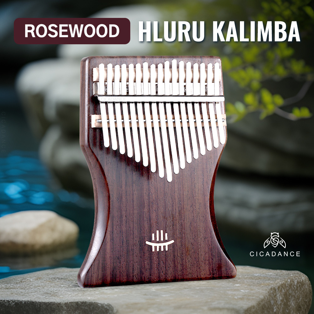 Hluru Kalimba คาลิมบา 17 คีย์ ไม้ธรรมชาติคัดสรร ฟังดูคมชัด อุปกรณ์ครบชุด เหมาะสำหรับผู้เริ่มต้น